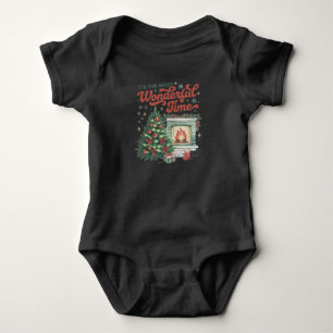 Christmas t's The Most Wonderful Time Vintage Baby Bodysuit