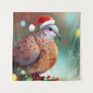 Christmas Turtle Dove 1 Tapestry