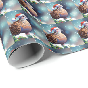 Christmas Turtle Dove 2 Wrapping Paper