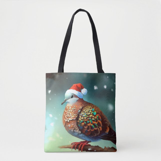 Christmas Turtle Dove 3 Tote Bag (Front)