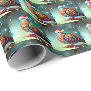 Christmas Turtle Dove 3 Wrapping Paper