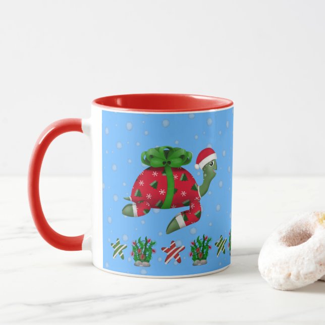 Christmas Turtle Mug (With Donut)