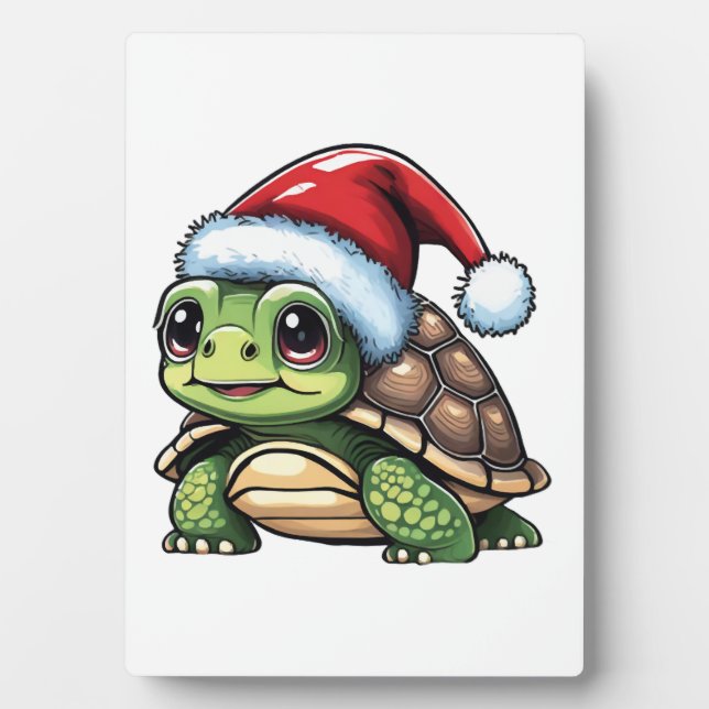 Christmas Turtle  Plaque (Front)