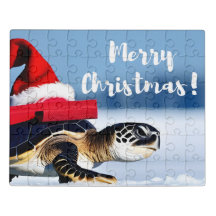 Christmas Turtle Postcard