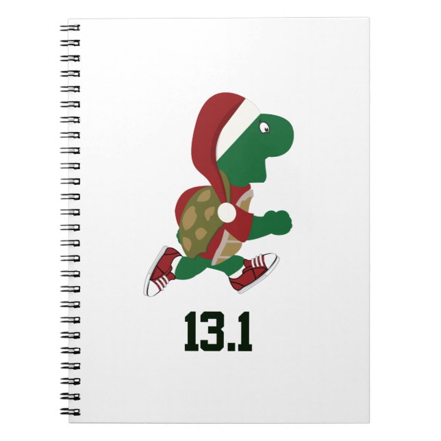 Christmas Turtle runner 13.1 Notebook (Front)