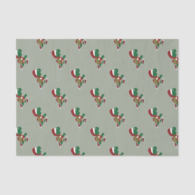 Christmas Turtle Runner Tissue Paper (Front)