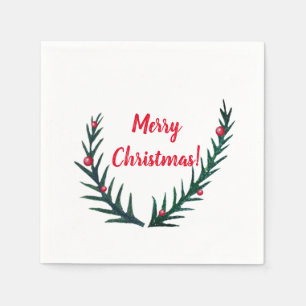 Christmas twigs Holiday Napkin
