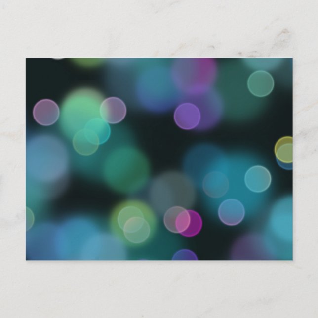 Christmas Twilight Pattern on Midnight Blue Postcard (Front)