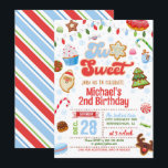 Christmas Two Sweet Birthday Invitation - Boy<br><div class="desc">Perfect Invitation to Celebrate that Special Birthday!

For Digital Invitation File,  visit our Etsy shop:
https://www.etsy.com/listing/1581319559/editable-christmas-birthday-invitation?ref=listings_manager_grid

For Matching items on Etsy:
https://www.etsy.com/shop/BDPDesigns?ref=shop-header-name&listing_id=1580316351&search_query=christmas two sweet</div>