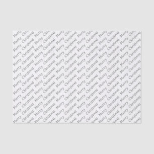 Christmas Typography Black on White Tissue Paper