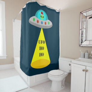 Christmas UFO Ho Ho Alien flying saucer