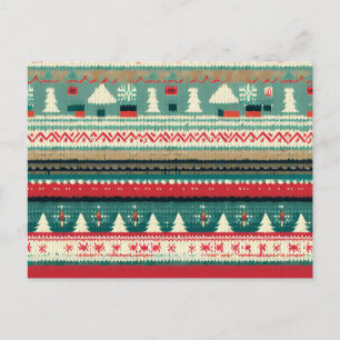 Christmas Ugly Sweater 3 Holiday Postcard