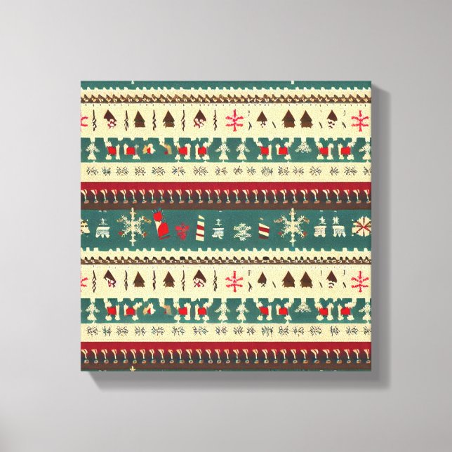 Christmas Ugly Sweater 5 Canvas Print (Front)