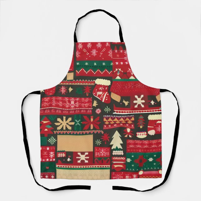Christmas Ugly Sweater 7 Apron (Front)