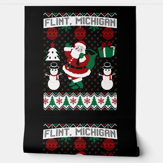 Christmas Ugly Sweater Flint Michigan Wallpaper (Unrolling)