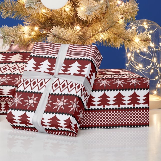 Christmas ugly sweater Holiday wrapping paper (Holidays)