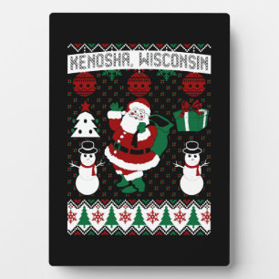 Christmas Ugly Sweater Kenosha Wisconsin Plaque