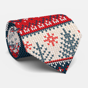 Christmas Ugly Sweater Knitting Pattern Reindeer Tie