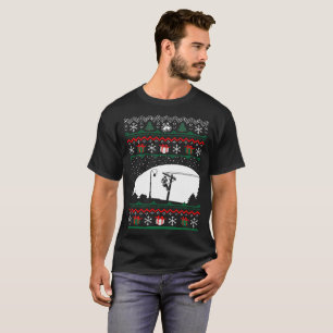 Christmas Ugly Sweater Lineman Tshirt