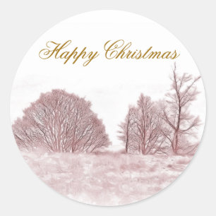 CHRISTMAS  UK CLASSIC ROUND STICKER