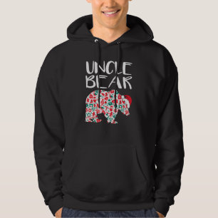Christmas Uncle Bear Ornaments Santa Hat Family 1 Hoodie