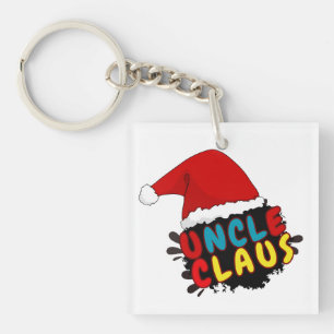 christmas uncle claus keychain
