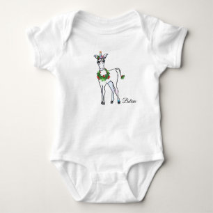 Christmas Unicorn Baby Bodysuit