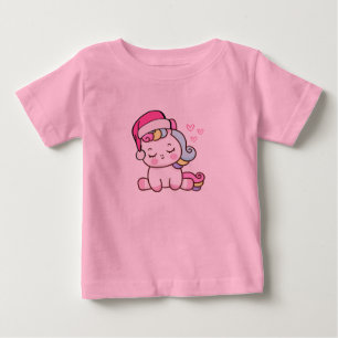 Christmas Unicorn Baby T-Shirt