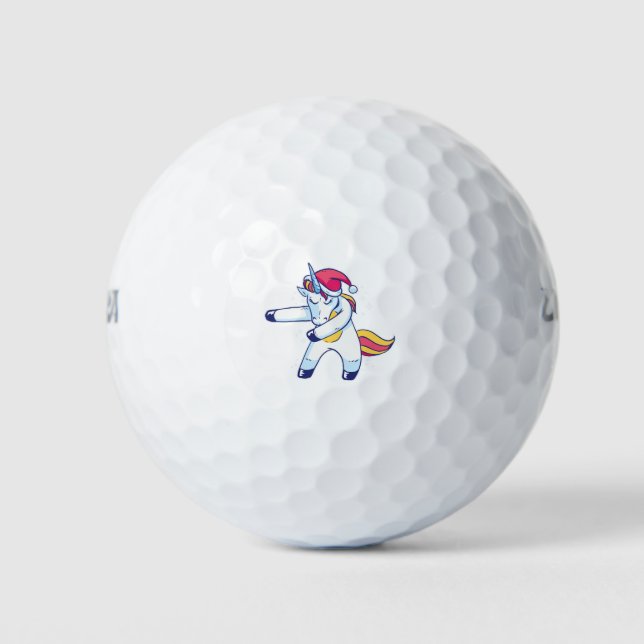 Christmas Unicorn Golf Balls (Front)