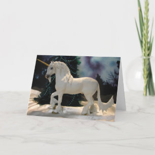 Christmas Unicorn Holiday Card