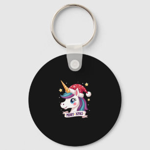 Christmas Unicorn Long Sleeve T-Shirt (1) Keychain