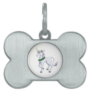 Christmas Unicorn Pet Tag