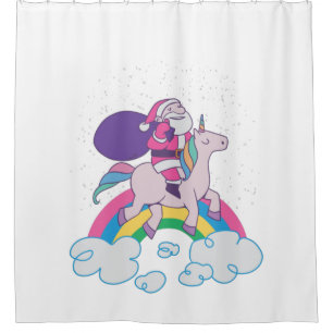 christmas unicorn santa claus