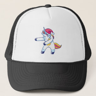 Christmas Unicorn Trucker Hat