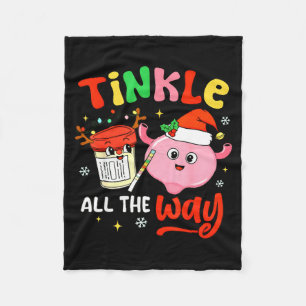 Christmas Urologist Nephrologist T Healthcare Work Fleece Blanket