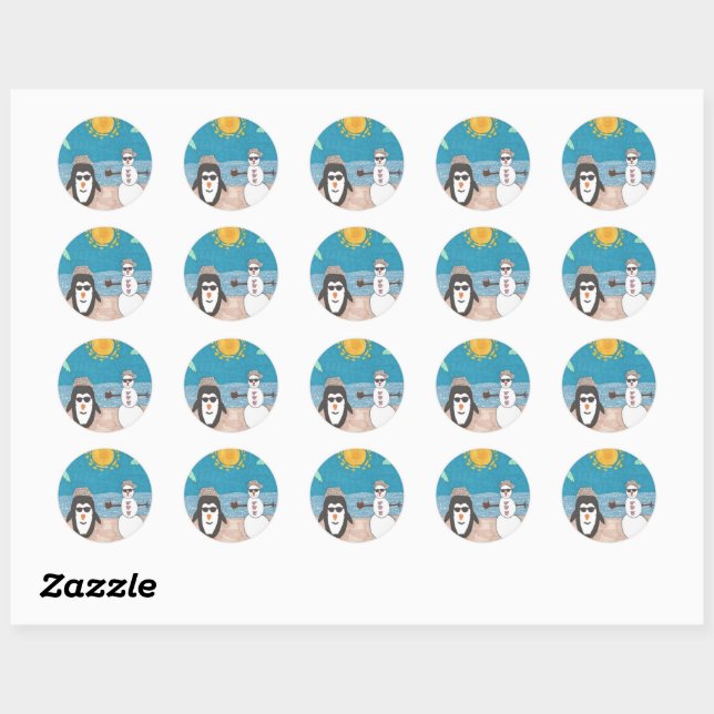 Christmas Vacation Classic Round Sticker (Sheet)