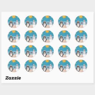 Christmas Vacation Classic Round Sticker