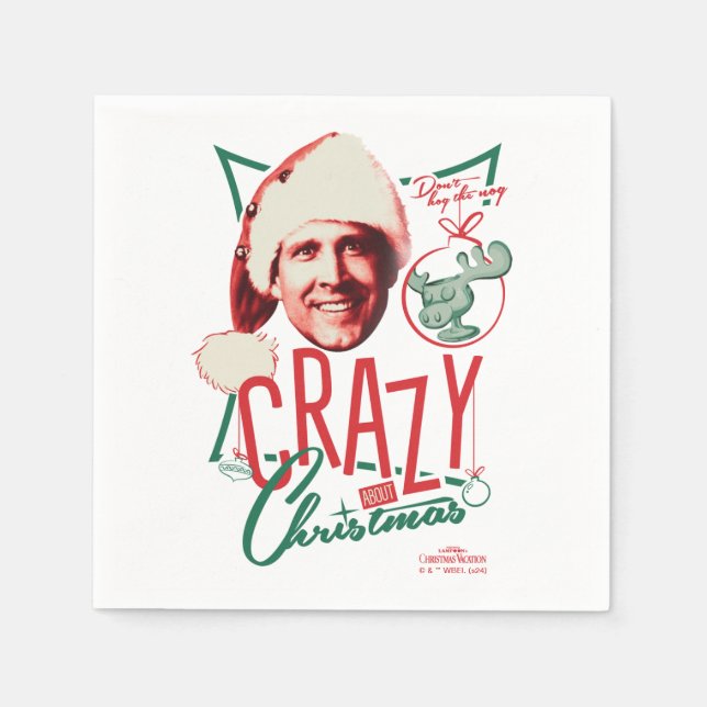 Christmas Vacation Crazy About Christmas Napkin (Front)