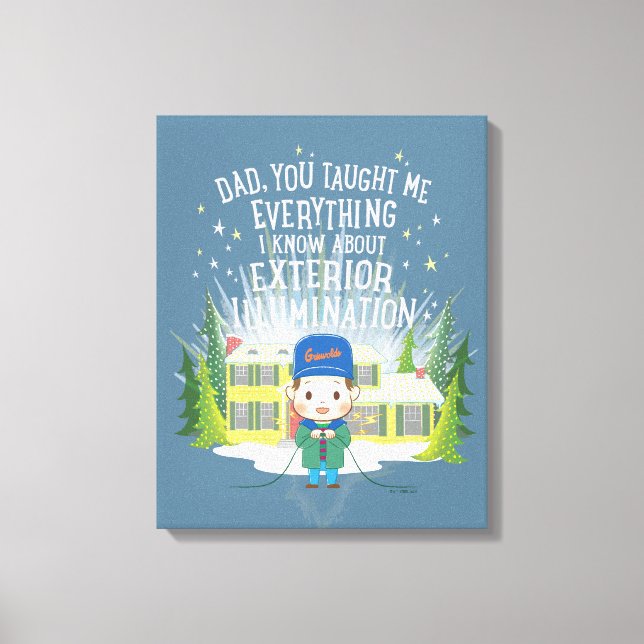 Christmas Vacation Exterior Illumination Canvas Print (Front)