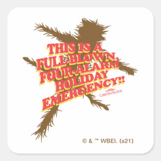 Christmas Vacation | Four-Alarm Holiday Emergency Square Sticker