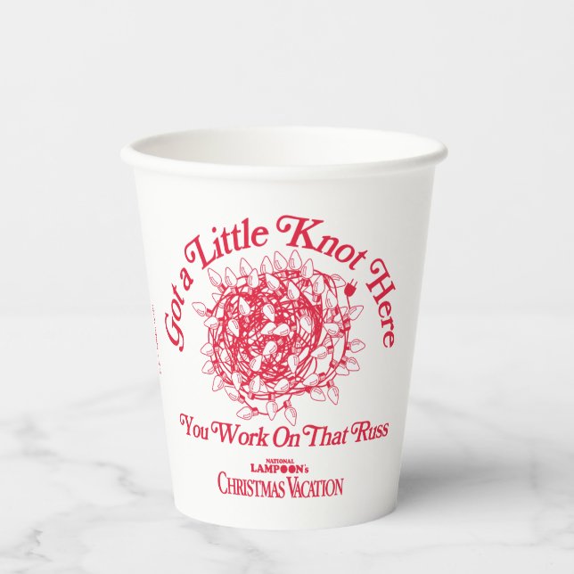 Christmas Vacation | Give a Little Knot Here Paper Cups (Front)