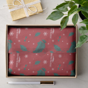 Christmas Vacation Holly Pattern Tissue Paper