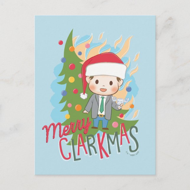 Christmas Vacation Merry Clarkmas Holiday Postcard (Front)