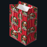 Christmas Vacation | Merry Clarkmas Pattern Medium Gift Bag<br><div class="desc">Merry Clarkmas! This pattern features Clark Griswold from the classic movie,  National Lampoon's Christmas Vacation.</div>