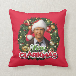 Christmas Vacation Merry Clarkmas Throw Pillow