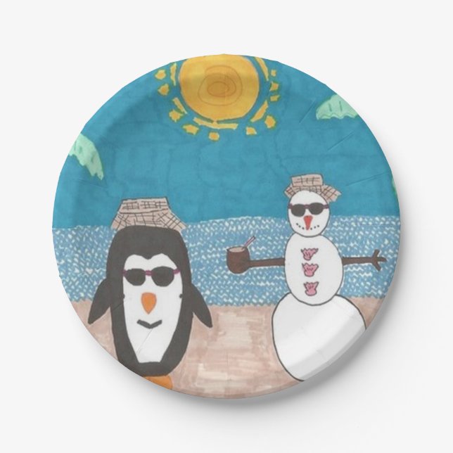 Christmas Vacation Paper Plate (Front)