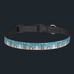Christmas Vacation Penguin and Snowman  Pet Collar<br><div class="desc">A penguin and a snowman vacation on a beach... </div>