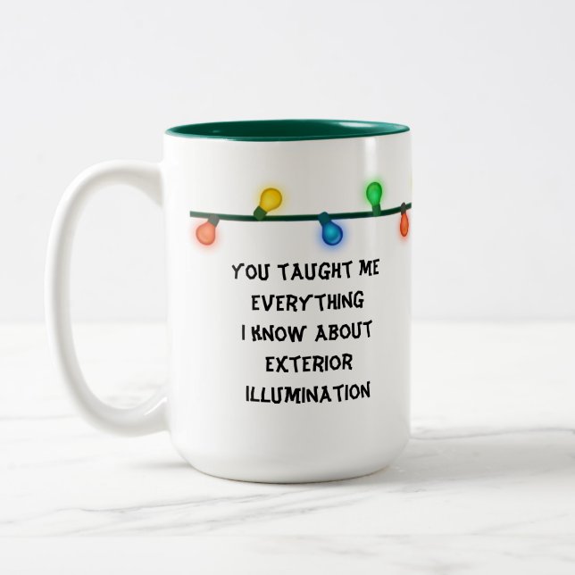 Christmas Vacation Quote Mug Christmas Lights (Left)