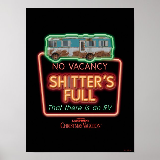 Christmas Vacation | Sh*tter's Full Neon Sign (Front)
