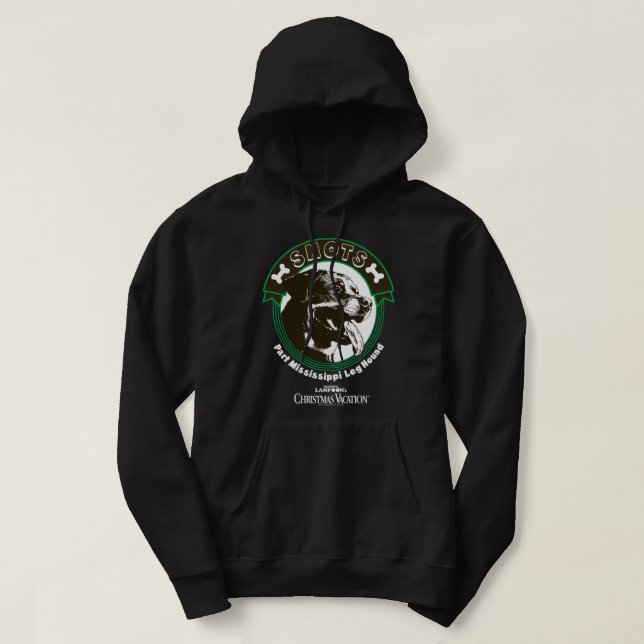 Christmas Vacation Snots Mississippi Leg Hound Lon Hoodie (Design Front)